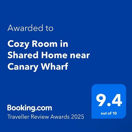 Cozy Room In Shared Home Near Canary Wharf London Exterior photo